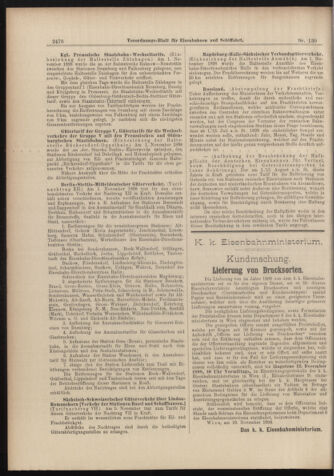 Verordnungs-Blatt für Eisenbahnen und Schiffahrt: Veröffentlichungen in Tarif- und Transport-Angelegenheiten 18981112 Seite: 12