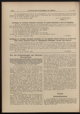 Verordnungs-Blatt für Eisenbahnen und Schiffahrt: Veröffentlichungen in Tarif- und Transport-Angelegenheiten 18981112 Seite: 2