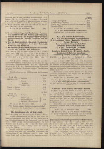 Verordnungs-Blatt für Eisenbahnen und Schiffahrt: Veröffentlichungen in Tarif- und Transport-Angelegenheiten 18981119 Seite: 13