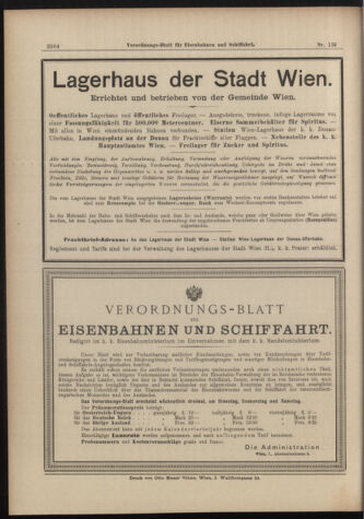 Verordnungs-Blatt für Eisenbahnen und Schiffahrt: Veröffentlichungen in Tarif- und Transport-Angelegenheiten 18981122 Seite: 20