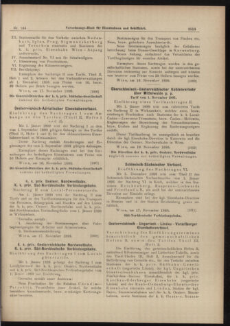 Verordnungs-Blatt für Eisenbahnen und Schiffahrt: Veröffentlichungen in Tarif- und Transport-Angelegenheiten 18981122 Seite: 9