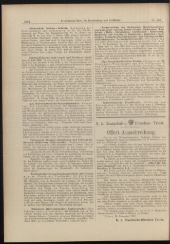 Verordnungs-Blatt für Eisenbahnen und Schiffahrt: Veröffentlichungen in Tarif- und Transport-Angelegenheiten 18981126 Seite: 12