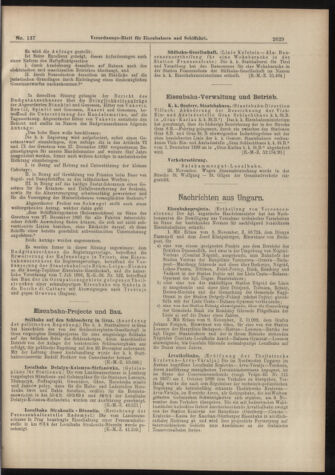 Verordnungs-Blatt für Eisenbahnen und Schiffahrt: Veröffentlichungen in Tarif- und Transport-Angelegenheiten 18981129 Seite: 5