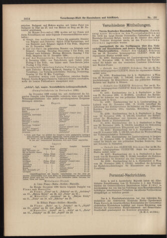 Verordnungs-Blatt für Eisenbahnen und Schiffahrt: Veröffentlichungen in Tarif- und Transport-Angelegenheiten 18981201 Seite: 6