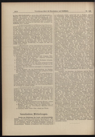 Verordnungs-Blatt für Eisenbahnen und Schiffahrt: Veröffentlichungen in Tarif- und Transport-Angelegenheiten 18981213 Seite: 12