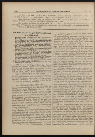 Verordnungs-Blatt für Eisenbahnen und Schiffahrt: Veröffentlichungen in Tarif- und Transport-Angelegenheiten 18981215 Seite: 2