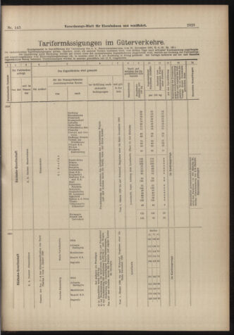 Verordnungs-Blatt für Eisenbahnen und Schiffahrt: Veröffentlichungen in Tarif- und Transport-Angelegenheiten 18981220 Seite: 9