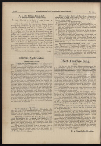 Verordnungs-Blatt für Eisenbahnen und Schiffahrt: Veröffentlichungen in Tarif- und Transport-Angelegenheiten 18981222 Seite: 8