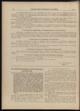 Verordnungs-Blatt für Eisenbahnen und Schiffahrt: Veröffentlichungen in Tarif- und Transport-Angelegenheiten 18990103 Seite: 8