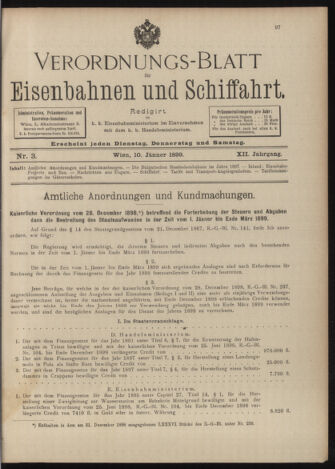 Verordnungs-Blatt für Eisenbahnen und Schiffahrt: Veröffentlichungen in Tarif- und Transport-Angelegenheiten