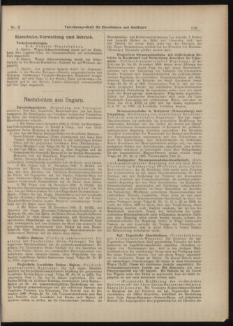 Verordnungs-Blatt für Eisenbahnen und Schiffahrt: Veröffentlichungen in Tarif- und Transport-Angelegenheiten 18990110 Seite: 17