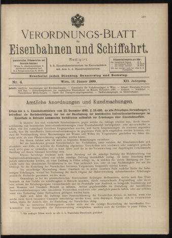 Verordnungs-Blatt für Eisenbahnen und Schiffahrt: Veröffentlichungen in Tarif- und Transport-Angelegenheiten