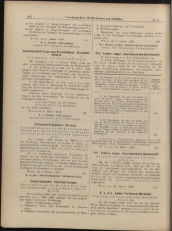 Verordnungs-Blatt für Eisenbahnen und Schiffahrt: Veröffentlichungen in Tarif- und Transport-Angelegenheiten 18990114 Seite: 10