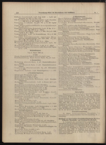 Verordnungs-Blatt für Eisenbahnen und Schiffahrt: Veröffentlichungen in Tarif- und Transport-Angelegenheiten 18990114 Seite: 8