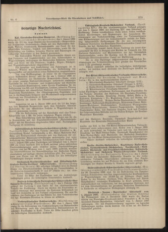 Verordnungs-Blatt für Eisenbahnen und Schiffahrt: Veröffentlichungen in Tarif- und Transport-Angelegenheiten 18990117 Seite: 13