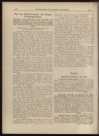 Verordnungs-Blatt für Eisenbahnen und Schiffahrt: Veröffentlichungen in Tarif- und Transport-Angelegenheiten 18990119 Seite: 2