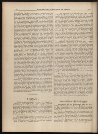 Verordnungs-Blatt für Eisenbahnen und Schiffahrt: Veröffentlichungen in Tarif- und Transport-Angelegenheiten 18990119 Seite: 6