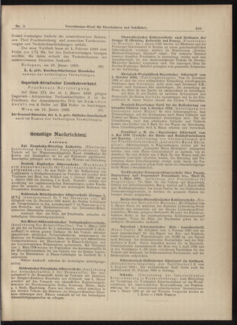 Verordnungs-Blatt für Eisenbahnen und Schiffahrt: Veröffentlichungen in Tarif- und Transport-Angelegenheiten 18990124 Seite: 11