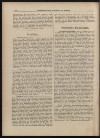 Verordnungs-Blatt für Eisenbahnen und Schiffahrt: Veröffentlichungen in Tarif- und Transport-Angelegenheiten 18990124 Seite: 8