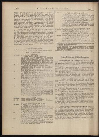 Verordnungs-Blatt für Eisenbahnen und Schiffahrt: Veröffentlichungen in Tarif- und Transport-Angelegenheiten 18990128 Seite: 6