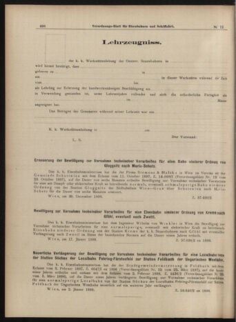 Verordnungs-Blatt für Eisenbahnen und Schiffahrt: Veröffentlichungen in Tarif- und Transport-Angelegenheiten 18990131 Seite: 8