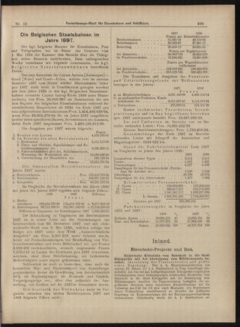 Verordnungs-Blatt für Eisenbahnen und Schiffahrt: Veröffentlichungen in Tarif- und Transport-Angelegenheiten 18990131 Seite: 9