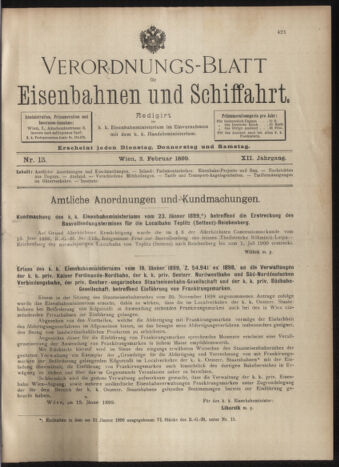 Verordnungs-Blatt für Eisenbahnen und Schiffahrt: Veröffentlichungen in Tarif- und Transport-Angelegenheiten