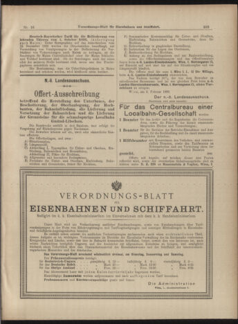 Verordnungs-Blatt für Eisenbahnen und Schiffahrt: Veröffentlichungen in Tarif- und Transport-Angelegenheiten 18990207 Seite: 39