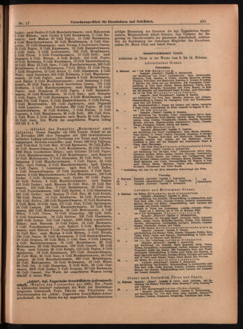 Verordnungs-Blatt für Eisenbahnen und Schiffahrt: Veröffentlichungen in Tarif- und Transport-Angelegenheiten 18990211 Seite: 7