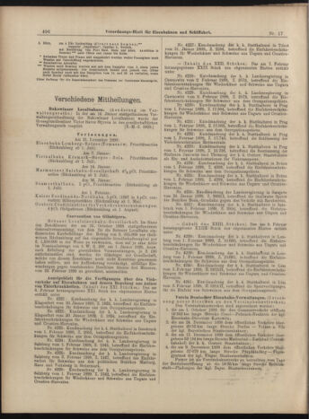 Verordnungs-Blatt für Eisenbahnen und Schiffahrt: Veröffentlichungen in Tarif- und Transport-Angelegenheiten 18990211 Seite: 8