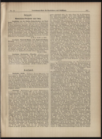 Verordnungs-Blatt für Eisenbahnen und Schiffahrt: Veröffentlichungen in Tarif- und Transport-Angelegenheiten 18990214 Seite: 3