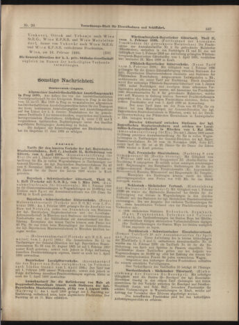 Verordnungs-Blatt für Eisenbahnen und Schiffahrt: Veröffentlichungen in Tarif- und Transport-Angelegenheiten 18990218 Seite: 9