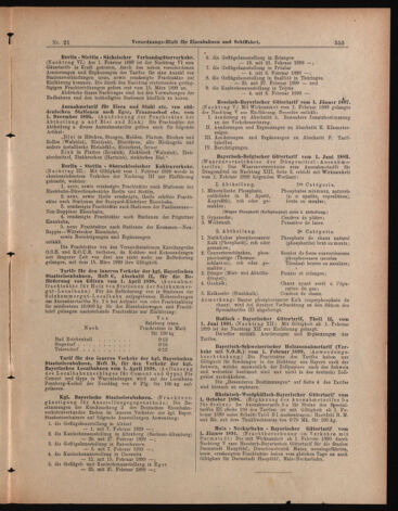 Verordnungs-Blatt für Eisenbahnen und Schiffahrt: Veröffentlichungen in Tarif- und Transport-Angelegenheiten 18990221 Seite: 13