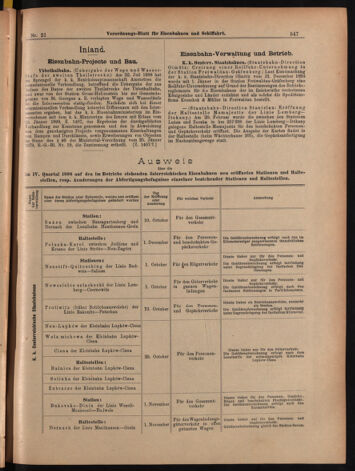 Verordnungs-Blatt für Eisenbahnen und Schiffahrt: Veröffentlichungen in Tarif- und Transport-Angelegenheiten 18990221 Seite: 7