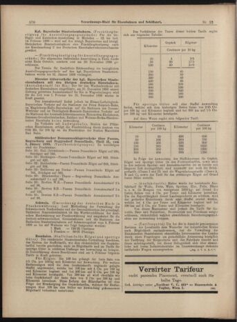 Verordnungs-Blatt für Eisenbahnen und Schiffahrt: Veröffentlichungen in Tarif- und Transport-Angelegenheiten 18990223 Seite: 10