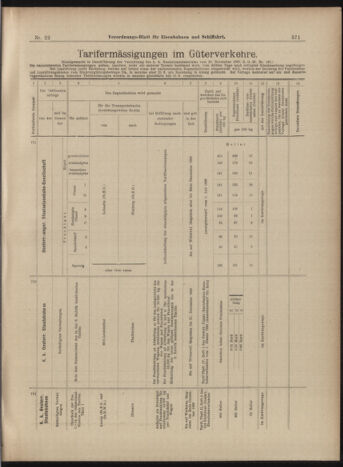 Verordnungs-Blatt für Eisenbahnen und Schiffahrt: Veröffentlichungen in Tarif- und Transport-Angelegenheiten 18990223 Seite: 11