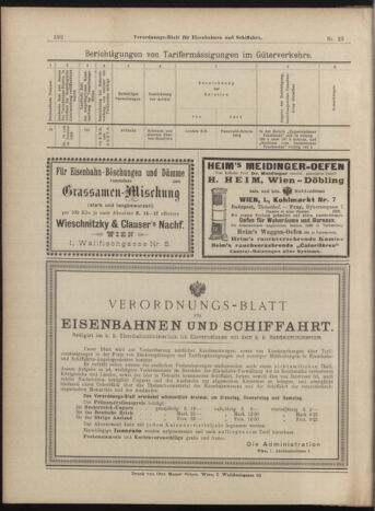 Verordnungs-Blatt für Eisenbahnen und Schiffahrt: Veröffentlichungen in Tarif- und Transport-Angelegenheiten 18990225 Seite: 16