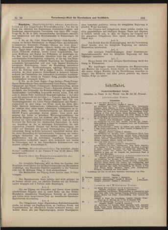 Verordnungs-Blatt für Eisenbahnen und Schiffahrt: Veröffentlichungen in Tarif- und Transport-Angelegenheiten 18990225 Seite: 7