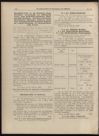 Verordnungs-Blatt für Eisenbahnen und Schiffahrt: Veröffentlichungen in Tarif- und Transport-Angelegenheiten 18990304 Seite: 14