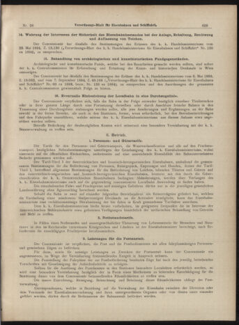 Verordnungs-Blatt für Eisenbahnen und Schiffahrt: Veröffentlichungen in Tarif- und Transport-Angelegenheiten 18990304 Seite: 9