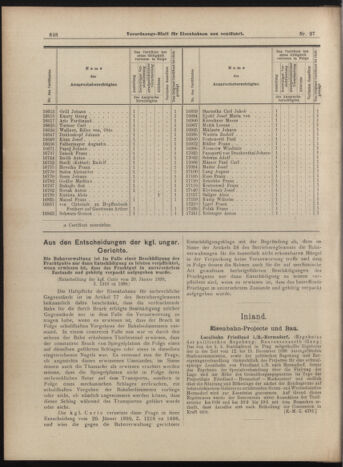 Verordnungs-Blatt für Eisenbahnen und Schiffahrt: Veröffentlichungen in Tarif- und Transport-Angelegenheiten 18990307 Seite: 8