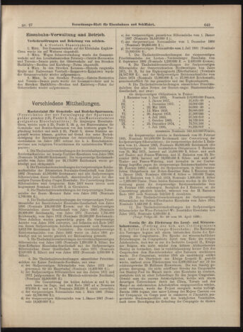 Verordnungs-Blatt für Eisenbahnen und Schiffahrt: Veröffentlichungen in Tarif- und Transport-Angelegenheiten 18990307 Seite: 9