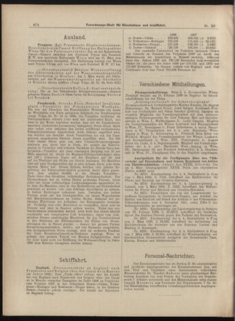 Verordnungs-Blatt für Eisenbahnen und Schiffahrt: Veröffentlichungen in Tarif- und Transport-Angelegenheiten 18990309 Seite: 14