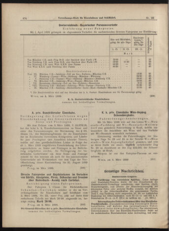 Verordnungs-Blatt für Eisenbahnen und Schiffahrt: Veröffentlichungen in Tarif- und Transport-Angelegenheiten 18990309 Seite: 16