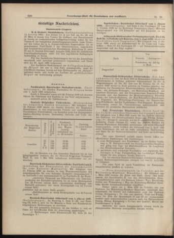 Verordnungs-Blatt für Eisenbahnen und Schiffahrt: Veröffentlichungen in Tarif- und Transport-Angelegenheiten 18990311 Seite: 10