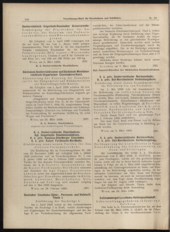 Verordnungs-Blatt für Eisenbahnen und Schiffahrt: Veröffentlichungen in Tarif- und Transport-Angelegenheiten 18990314 Seite: 10