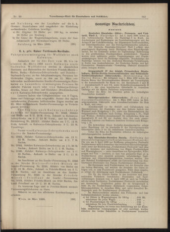 Verordnungs-Blatt für Eisenbahnen und Schiffahrt: Veröffentlichungen in Tarif- und Transport-Angelegenheiten 18990314 Seite: 11