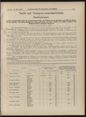 Verordnungs-Blatt für Eisenbahnen und Schiffahrt: Veröffentlichungen in Tarif- und Transport-Angelegenheiten 18990314 Seite: 7