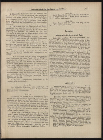 Verordnungs-Blatt für Eisenbahnen und Schiffahrt: Veröffentlichungen in Tarif- und Transport-Angelegenheiten 18990318 Seite: 3