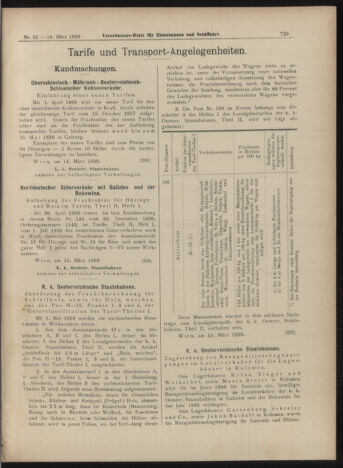 Verordnungs-Blatt für Eisenbahnen und Schiffahrt: Veröffentlichungen in Tarif- und Transport-Angelegenheiten 18990318 Seite: 5